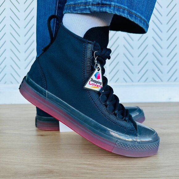 ⭐Converse Chuck Taylor All Star CX EXP2 Hi Women Shoes 8.5 Black Sneaker A08593C - Picture 2 of 12